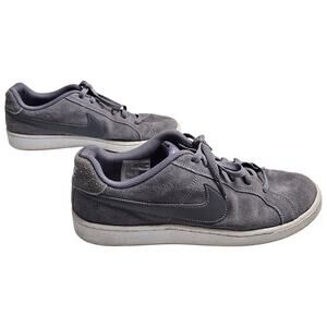 Nike Women's Court Royale Suede Leather Gunsmoke Grey Sneakers Shoes Size 10.5